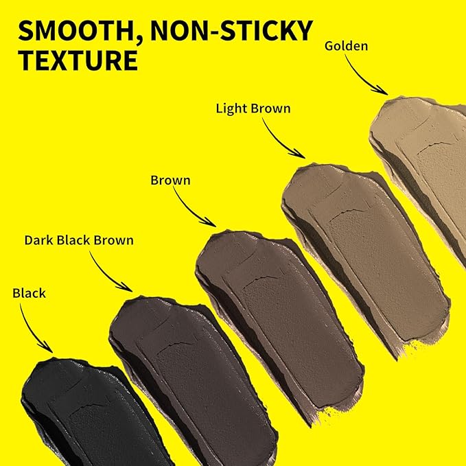 SEVICH Dual-Ended Root Touch Up Stick - Waterproof Hairline Enhancer for Sparse Hairlines & Gray Coverage, Non-Sticky Scalp Concealer with Beeswax, Instant Volume & Natural Look (Light brown)