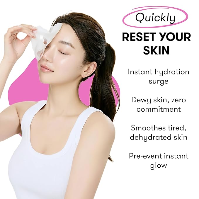 Epielle Collagen Korean Face Masks 20 Pack - Anti Aging Sheet Masks with Hyaluronic Acid for Hydrating & Plumping Skin, Thanksgiving Essentials & Stocking Stuffers for Women