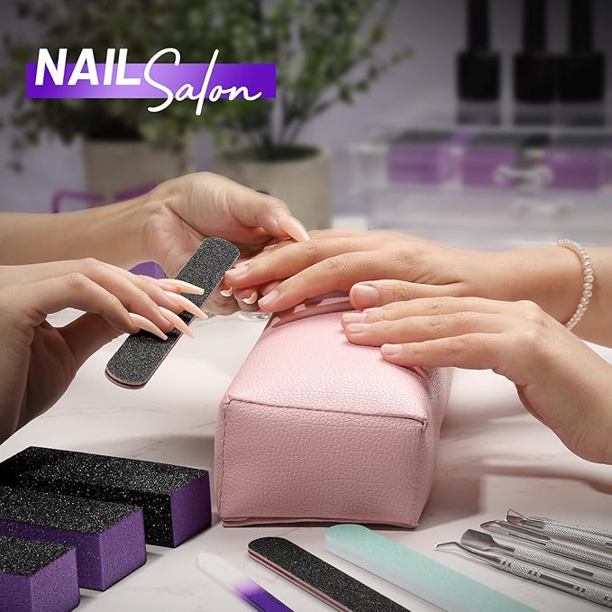 FANDAMEI Nail Care Kit, Nail Buffers and Files, Nail Cuticle Tools Kit, Nail Manicure Tools, Finger Nail File Set, Nail Buffer Block, Nail Cuticle Nippers, Ingrown Toenail Tools, Nail Care Tool Kit