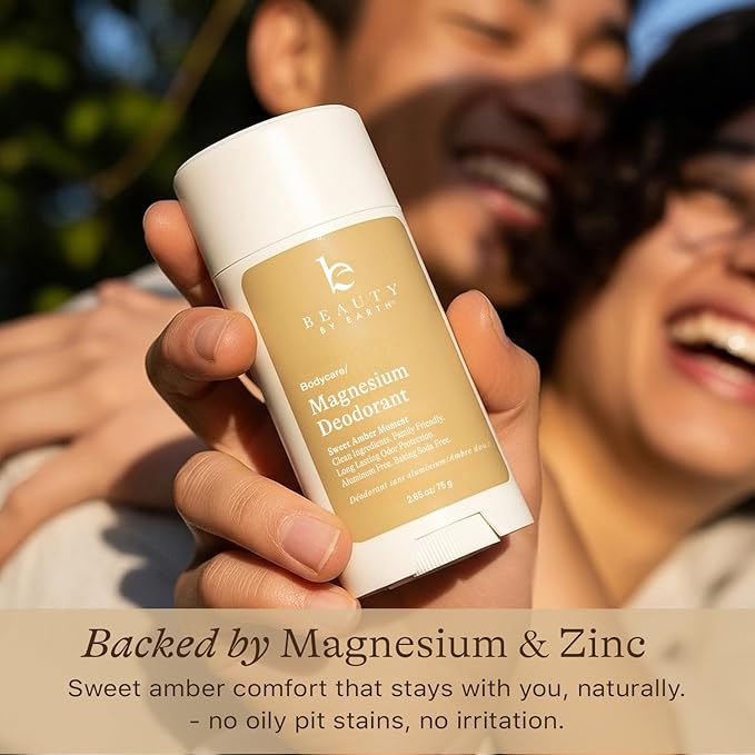 Natural Deodorant for Women - Aluminum & Baking Soda Free, USA Made for Long-Lasting Odor Protection, Made with 55% Organic Ingredients, Kid & Sensitive Skin Safe Magnesium Deodorant
