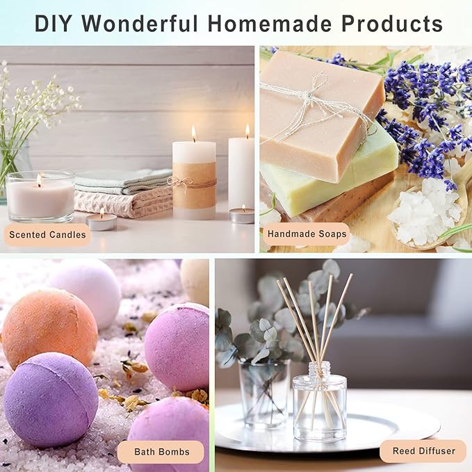 MAYJAM 20x5ML Essential Oil Gift Set, Pure Essential Oils for Diffusers for Home, Long Lasting Scented Oil for Soap Candle Making