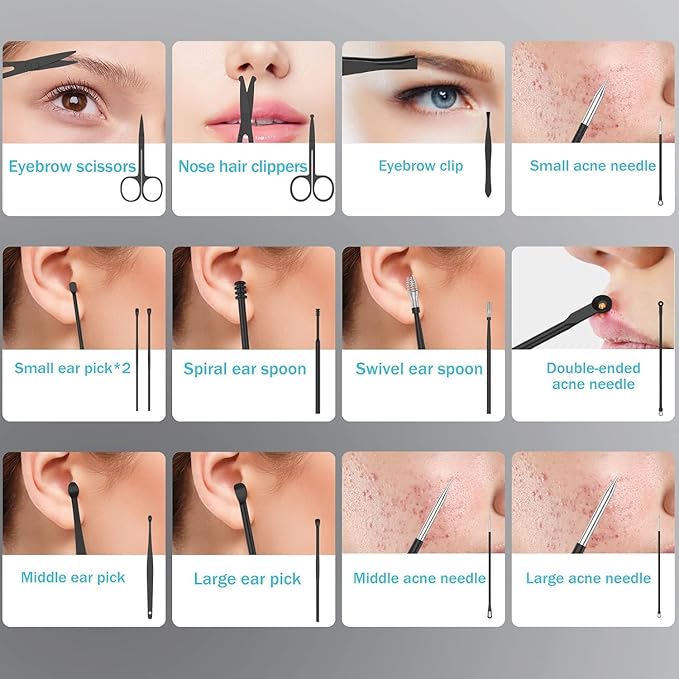 Professional Manicure Pedicure Set,Nail Clipper Kit, Nail Clippers Set, Nail Tools with Luxurious Travel Case,31PCS(RED)