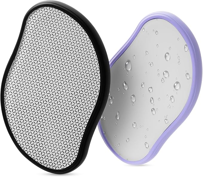 Hair Remover Eraser, Reusable Crystal Hair Remover, Magic Painless Exfoliation, Portable Travel Body Hair Removal Tool, Foot Exfoliating Eraser, Hair Eraser for Back Arms Legs(2pack)
