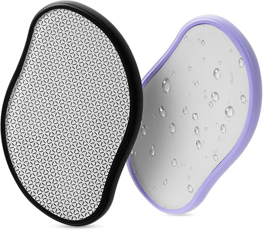 Hair Remover Eraser, Reusable Crystal Hair Remover, Magic Painless Exfoliation, Portable Travel Body Hair Removal Tool, Foot Exfoliating Eraser, Hair Eraser for Back Arms Legs(2pack)