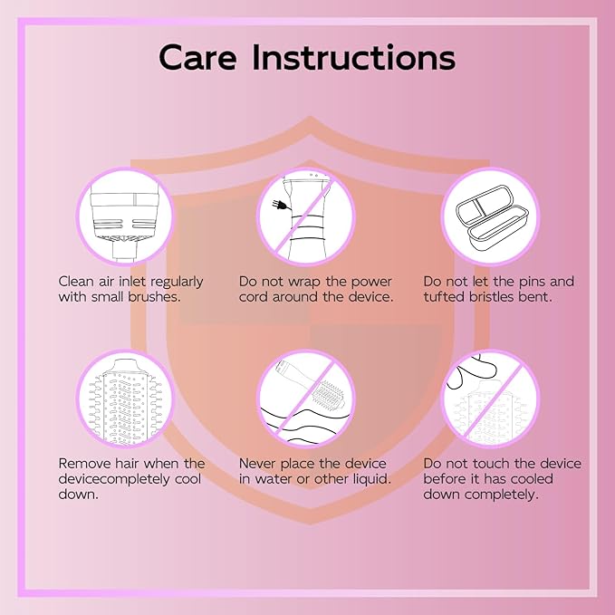 Nicebay Hair Dryer Brush, Blow Dryer Brush for Women Fast Styling, One Step Blowout Brush with Display Screen-Less Frizz, More Shine, Oval Ceramic Barrel, Negative Ion