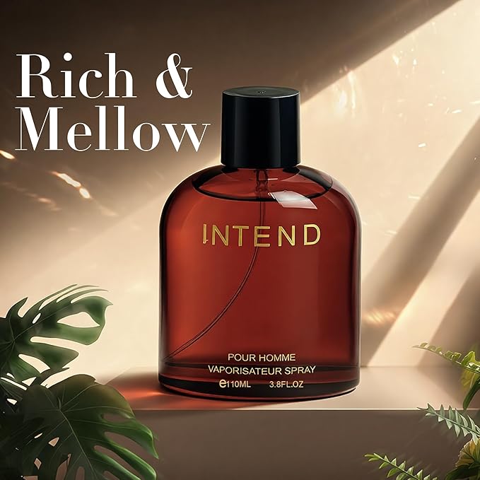 Intend Cologne for Men | Aromatic Woody,Fresh Aquatic,Lavender&Tobacco Scent | Eau de Parfume 100ml Spray | Day to Night Long-Lasting Fragrance