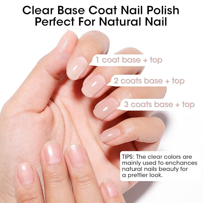 GELLEN 4-In-1 Nude Illuminating Nail Concealer Base Coat Polish Neutral Earth Tones, Sheer Nail Strengthener Ridge Filler for Nails, Smoothes Strengthens Nails, Quick Dry, Hema Free, Non-toxic, Vegan