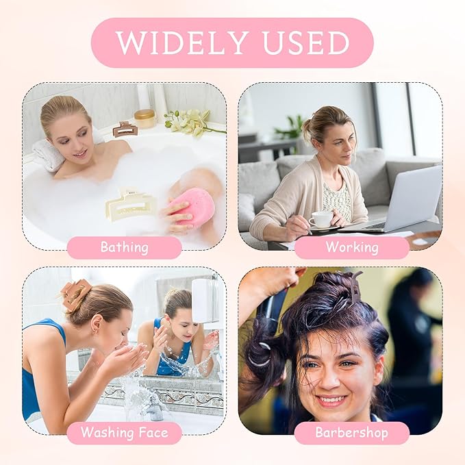 XunYee 100 Pcs Hair Claw Clips Bulk Large Square Jaw Headwear Clips Set for Women Nonslip Rectangle Hair Accessories Clip for Girl Women Gifts Beauty(3.4'',Elegant Colors)