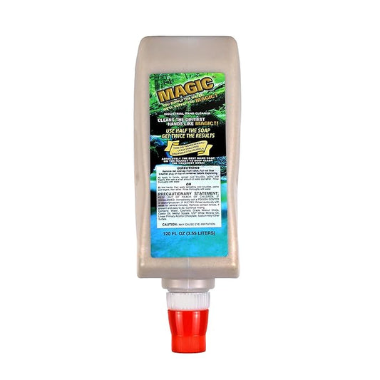 Zenex Magic Hand Soap - Industrial Hand Cleaner for Auto Mechanics | Shop Soap | Walnut Shell Scrubbers to Remove Grease, Oil, Ink & Paint | Moisturizing Ingredients | 3.55 L (1 Pack)
