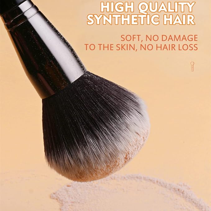 BEILI Makeup Brushes 40Pcs Professional Makeup Brush Set Premium Synthetic Kabuki Foundation Blending Face Powder Blush Concealers Eye Shadows Make Up Brushes Kit