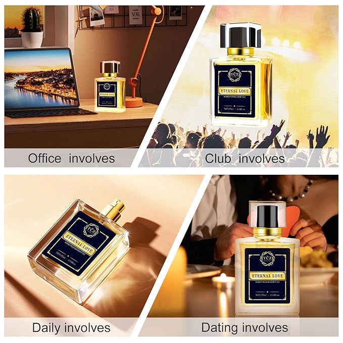 Ycz Carnival Perfume Men Eau de Parfum Spray - Spicy Wood Lasting Vanilla Fragrance-Ideal Long-Lasting Men Perfumes, Carnival Cologne For Special Occasions Daily Elegance, 2.6oz(75ml)