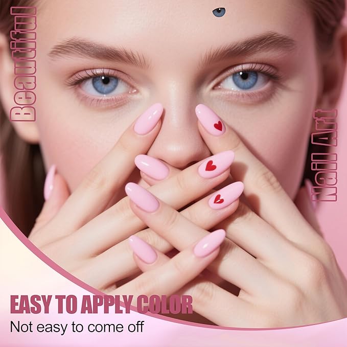 Artdone Sheer Gel Nail Polish Set Jelly UV Gel 6 Colors Translucent Milky White Pink Nude Brown Colors Nail Polish For All Seasons