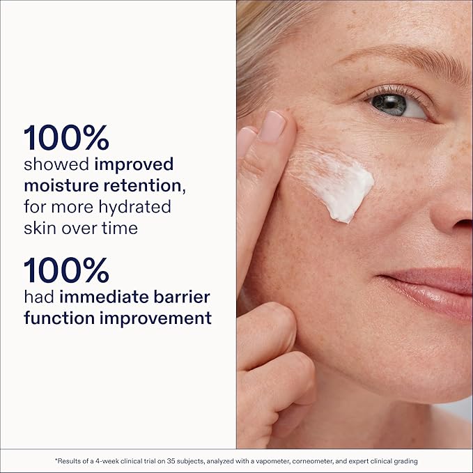 Skinfix Triple Lipid-Peptide Cream - 3.3 oz - Rich Face Moisturizer with Hyaluronic Acid - Hydrates & Restores Dry, Sensitive Skin - Non-Comedogenic, Fragrance Free, Vegan, Cruelty Free