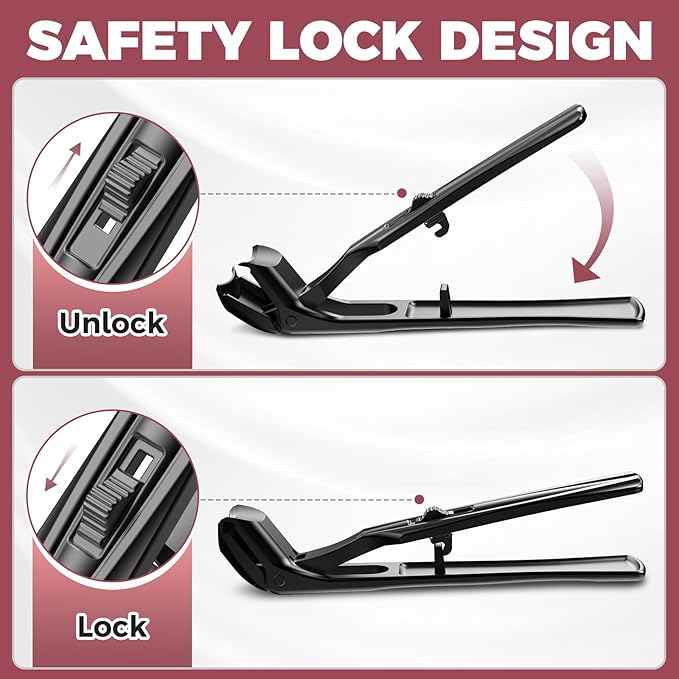 Toenail Clippers for Thick Toenails for Seniors, Large Angled Toe Nail Clippers for Men Thick Nails with Wide Jaw Opening, Heavy Duty No Splash Nail Clippers with Catcher Gifts for Men & Women