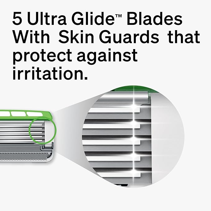 Schick Hydro Sensitive Razor Refills, 12ct | 5 Blade Razor for Men, Shaving Blades, 12 Refills