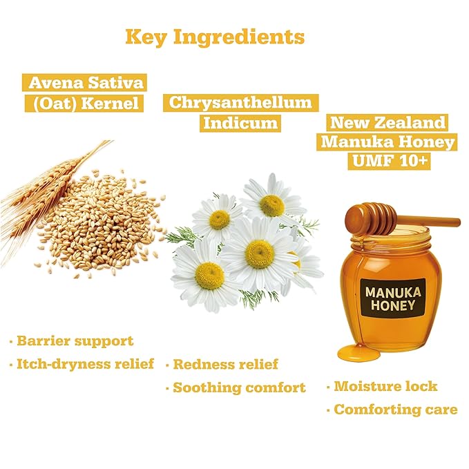 Oat Hydrogel Under Eye Patches for Sensitive Skin 28 Pairs 5 Minute Soothing Hydrating Eye Pads with Oat and Honey Gentle Eye Care Mask for Dry Tired Eyes Ophthalmologist Tested