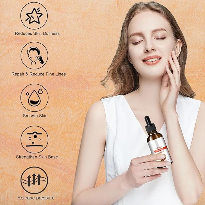 Carrot Seed Oil, Organic Carrot Seed Oil for Face Anti Aging, Firming Skin, Carrot Oil for Skin Hair Nails Moisturizer, 100% Natural Cold Pressed Unrefined Carrot Seed Essential Oil, 30ml