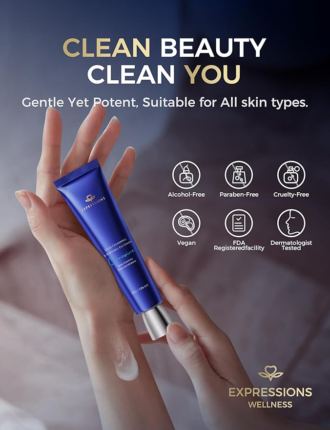 Retinol Eye Cream for Dark Circles with Caffeine Peptides Niacinamide Tranexamic Acid | Under Eye Cream for Puffiness and Eye Bags | Hydrating Firming Korean Eye Care - 1.06 oz