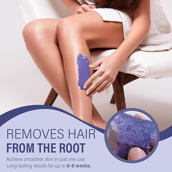 KeShi Waxing Kit, Painless Hair Removal Wax Warmer with 6 Bags Hard WaxBeans for Full Body, Legs, Face, Eyebrows & Bikini— Ideal for Both Women & Men