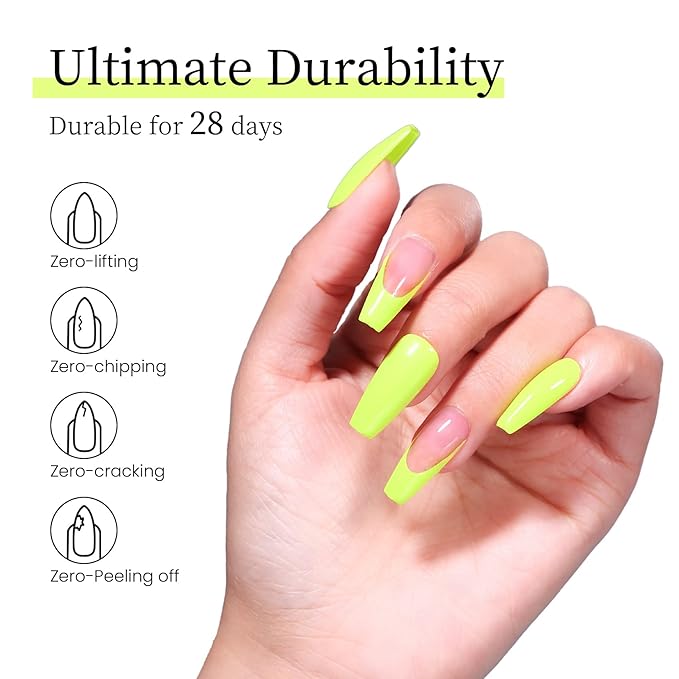 MAYCHAO 15ML Gel Nail Polish 1Pc Lime Gel Polish Soak Off UV LED Nail Polish Nail Art Starter Manicure Salon DIY at Home, 0.5 OZ