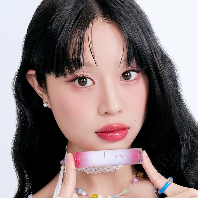 Peripera Ink Mood Glowy Tint | Lip-Plumping, Naturally Moisturizing, Lightweight, Glow-Boosting, Long-Lasting, Comfortable, Non-Sticky, No White Film (025 HOT STRAWBERRY)