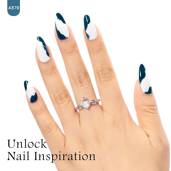 MAYCHAO 15ML Gel Nail Polish 1Pc Green Blue Gel Polish Soak Off UV LED Nail Polish Nail Art Starter Manicure Salon DIY at Home, 0.5 OZ