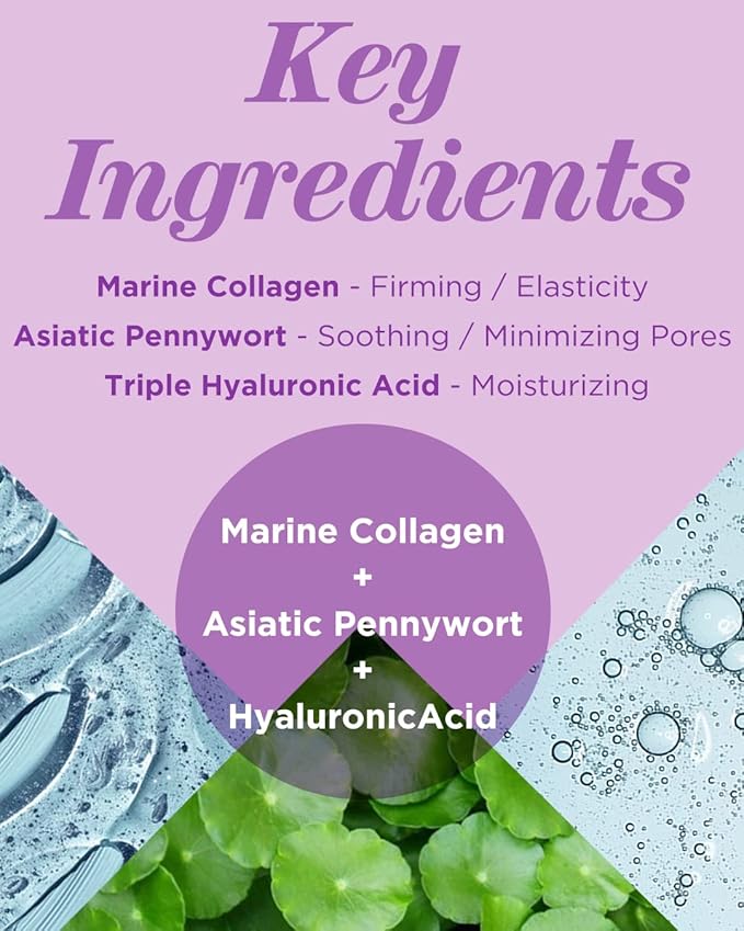 Touch in Sol Hydrating Face Moisturizer Gel Cream 1.76 oz. – Plumped Up Lightweight Day and Night Cream with Hyaluronic Acid and Collagen - Pretty Filter Waterful Glow Cream