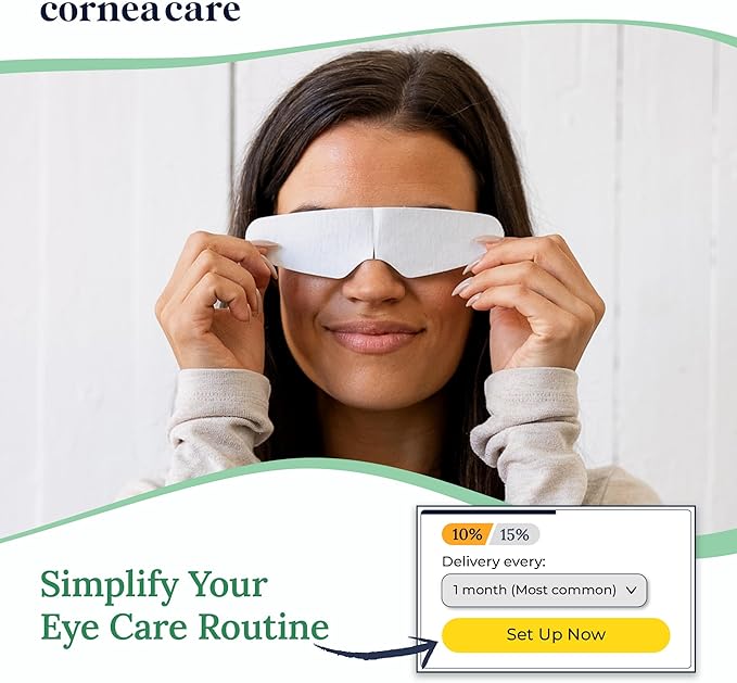 CorneaCare Rescue: Hydrogel Self Cooling Compress | Cold Eye Masks for Puffy Eyes | Self Cooling Eye Compress for Fast Relief | Travel Ready | 6 Count