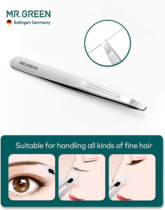 MR.GREEN Nail Clippers, Upgraded Anti-Splash Nail Clipper Set with Nail File and Tweezers & Catcher, Professional Practical Manicure Nail Care Kit with Exquisite Leather Case for Men & Women