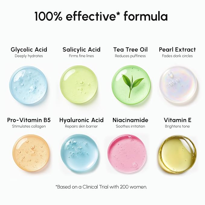 MAREE Glycolic Toner Pads – 200 Toner Pads for Face Cleansing – Facial Exfoliating Pad with Tea Tree Oil, Salicylic Acid & Vitamins E, B3, B5 – Acne Clearing, Skin Pore Resurfacing & Radiance Device