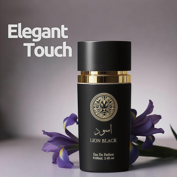 3Pack Men Cologne Azad,Lion Black,Lion Blue Eau De Parfume Spray with Woody Floral & Fruity Scent Perfume Gift Set Day to Night Luxury Fragrances