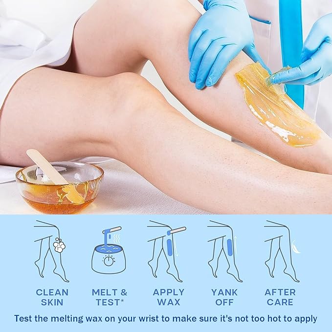 12PCS Hard Wax Beads for Hair Removal,Flawless Waxing Beans for Face,Body,Underarm,Chest,Eyebrow,Legs,Brazilian Bikini,At Home Hard Wax Kit with12 Applicator Sticks