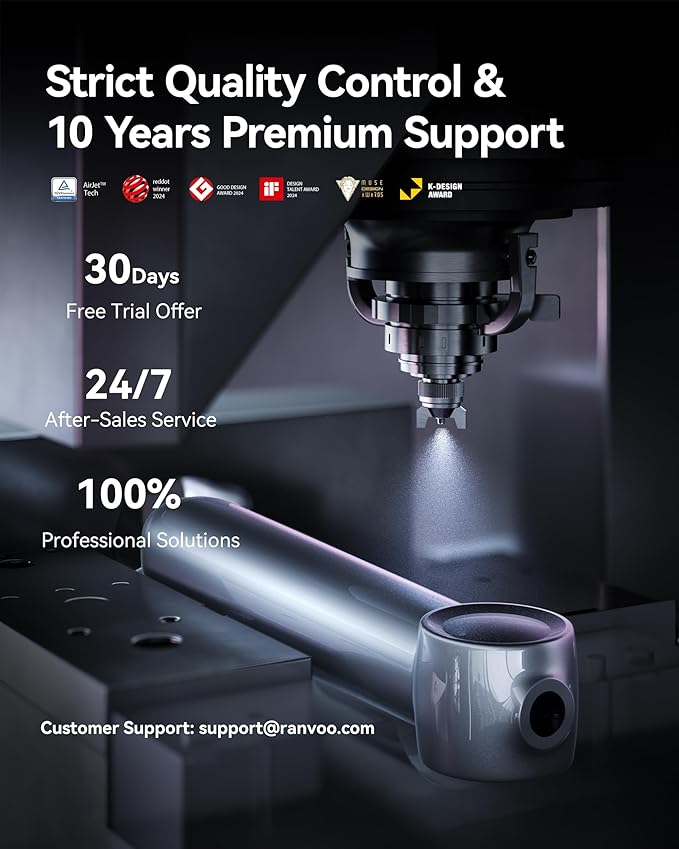 RANVOO AirJet II [Upgraded Jet Clean] Sonic Electric Toothbrush, 100% Plaque Removal, White for Adult Protect Gum Orthodontic Teeth Clean Rechargeable Gift with 3 Pro Brush Heads, Light Blue