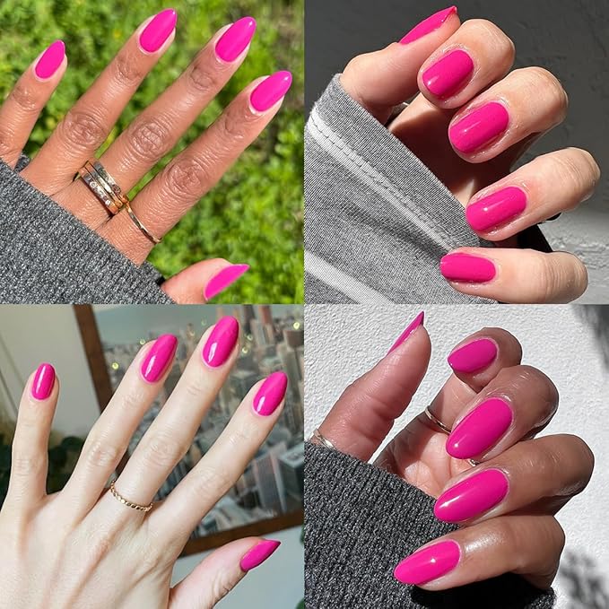 Olive & June Quick Dry Nail Polish | Instant Fast-Drying Smudgeproof Color | 15-free, Vegan Cruelty-Free Formula | Lasts up to 5 Days | Salon-Quality Manicure Pedicure at Home | Wildest Magenta Purple