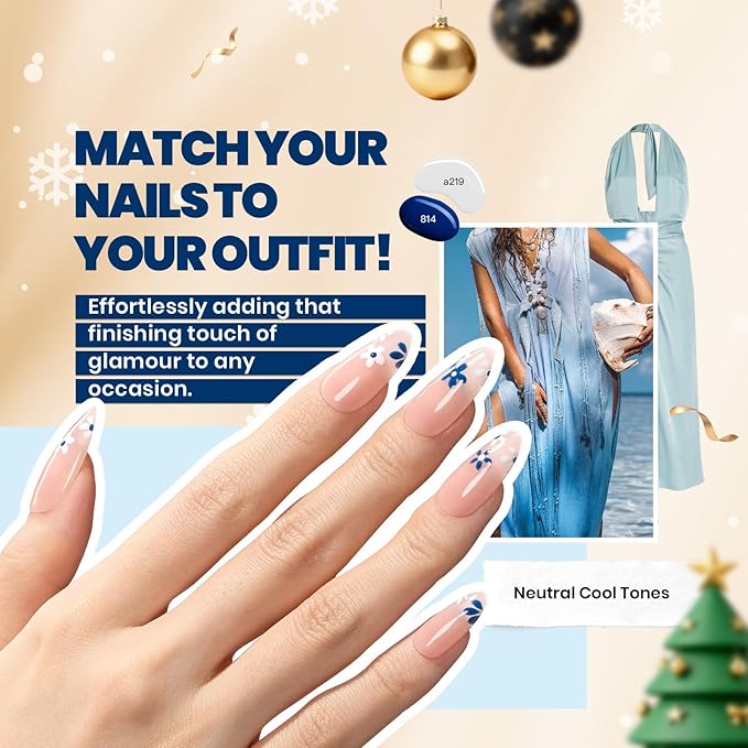 Beetles Winter Gel Polish Kit - Chic Outfits Collection 25 Colors Polish Set, Brown Purple Nude Red Black Color Gel Nails with 3Pcs Base Top Coat Soak off Uv Gel Manicure Kit Gift for Women