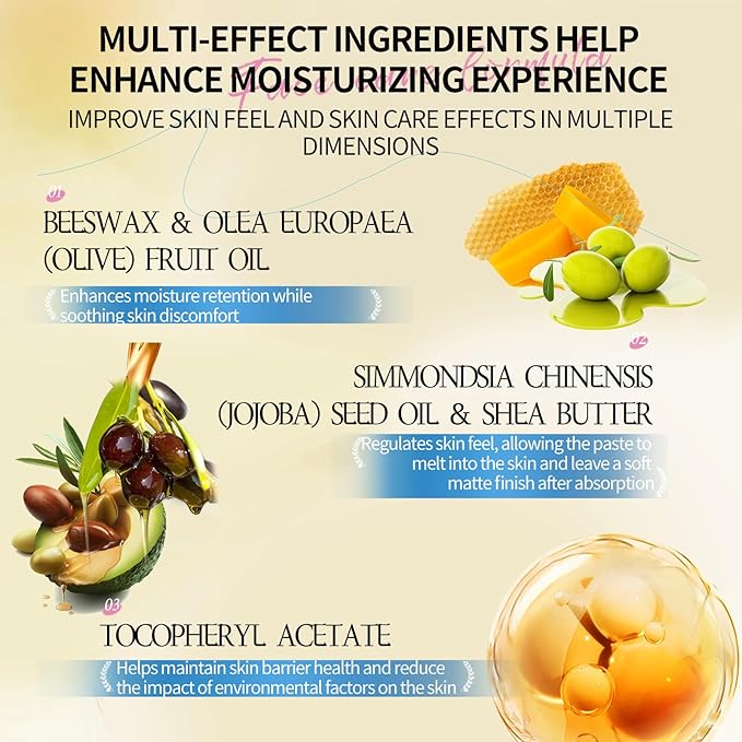 Beef Tallow for Skin - Grass Fed Beef Tallow with Butter,Honey,Jojoba Oil,Body & Face Moisturizer,Deep Nourishment for Dry,Cracked,Sensitive Skin - 5.3OZ