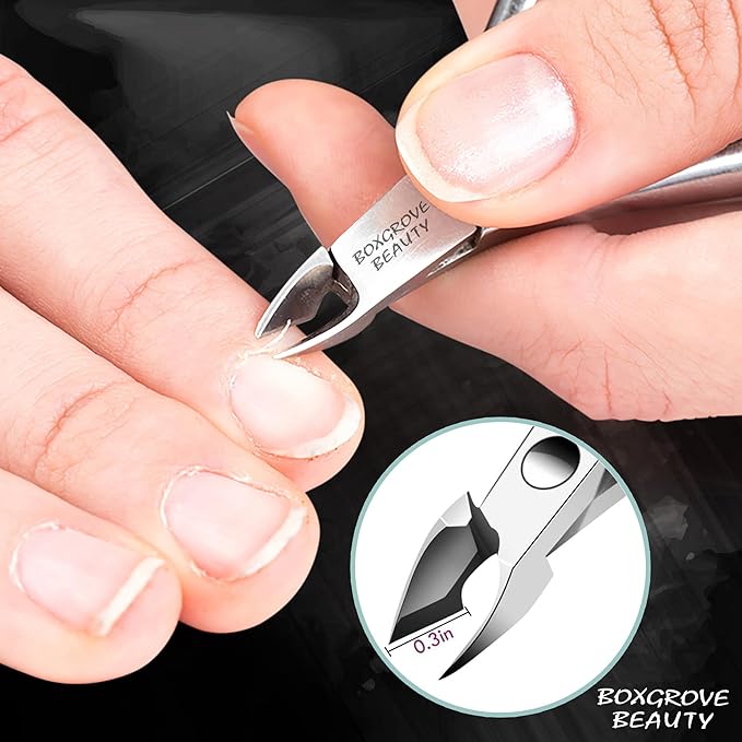 Professional Cuticle Cutter & Pusher Trimmer Manicure Tools with Double Spring – Perfect Nail Care Tool for Manicure & Pedicure Beauty at Home/Spa/Saloon