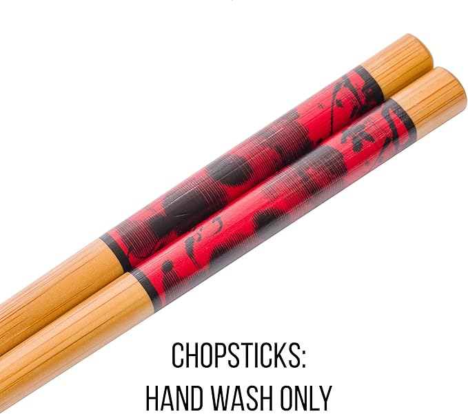 Silver Buffalo Disney Mickey and Minnie Watercolor Watching the Sunset Ceramic Ramen Noodle Rice Bowl with Chopsticks, Microwave Safe, 20 Ounces