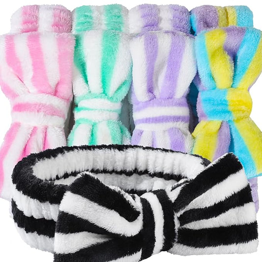 Teenitor Makeup Headband, Spa Headband For Girls, Bow Headbands, Fluffy Headbands for Washing Face, Skincare