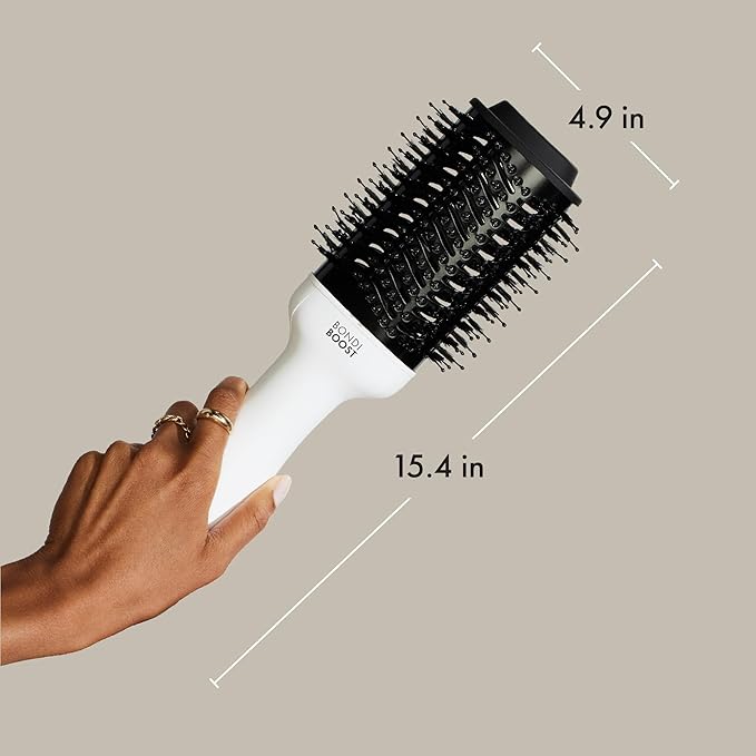 BONDIBOOST Blowout Brush Pro Hair Dryer [75MM], Oval Shape Styler Volumizer for Smooth/Frizz Free Results Great All Types 3X Heat/Speed Options 360° Airflow Vents, (WDD05)…