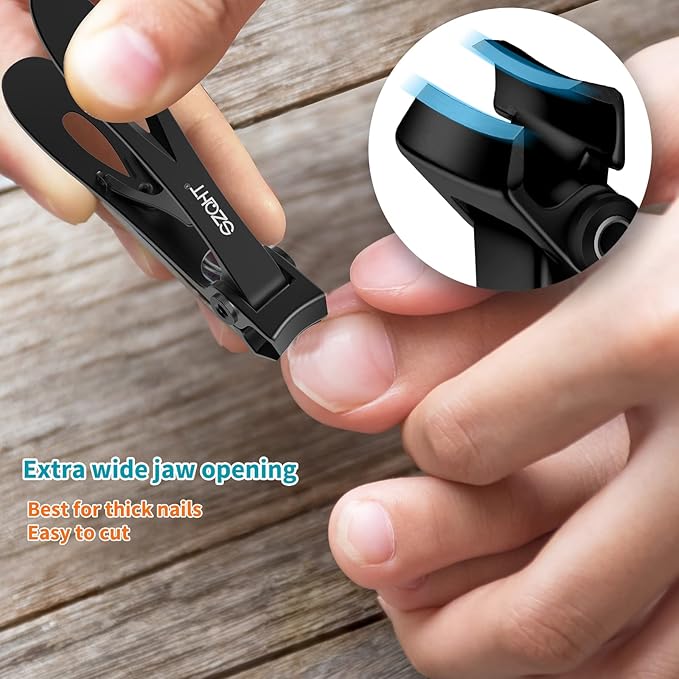 SZQHT Podiatrist Toenail Clippers Set, Professional Toe Nail Clippers for Thick & Ingrown Nails Cutter for Men,Women,Seniors,Heavy-Duty Manicure Set Pedicure Kit for Elder