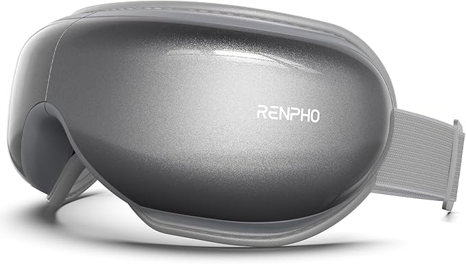 RENPHO Eyeris 1 Eye Massager with Heat, Christmas Birthday Gifts for Women Men Mom Dad Her Him, FSA Eligible HSA Eye Mask for Migraine, Smart Sleep Mask for Dry Eyes Relax, Reduce Strain