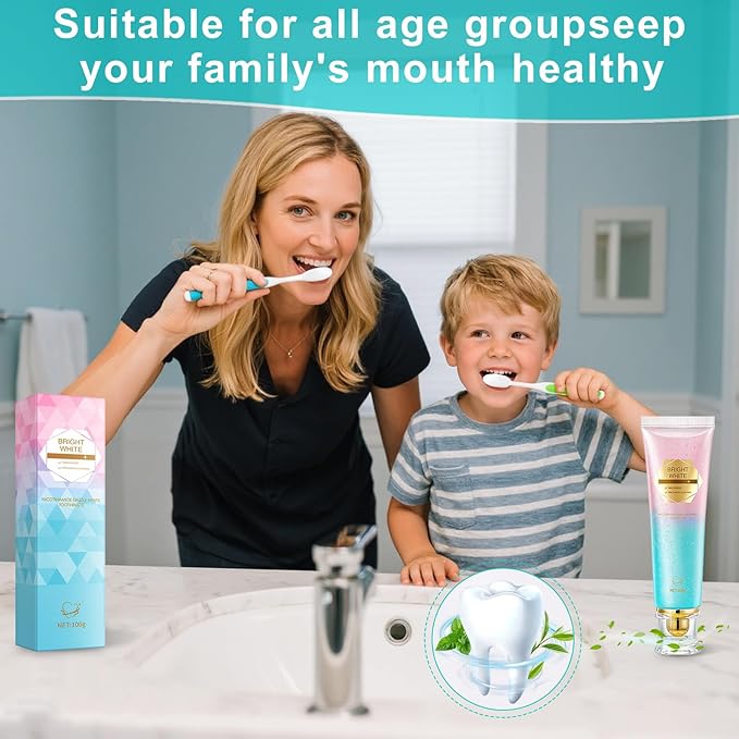Niacinamide Whitening Toothpaste Natural Mild and Non-Irritating Nicotinamide White Toothpaste Prevents Tooth Decay Freshens Breath, and Promotes Oral Health