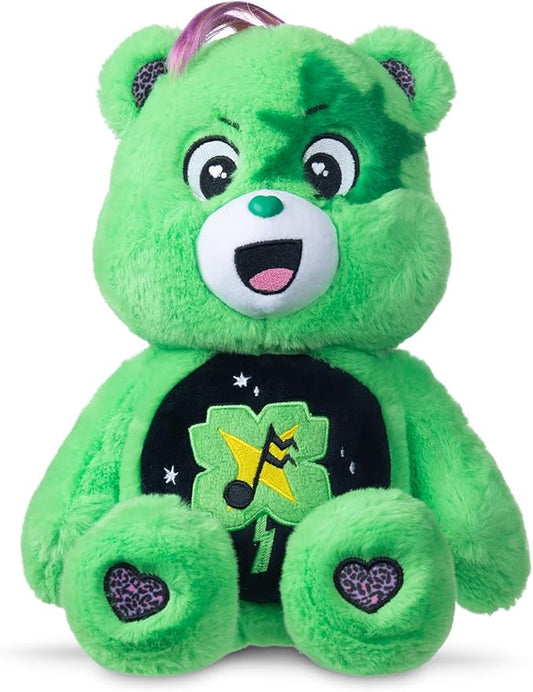 Care Bears - 14" Rock Theme - Medium Size Plush - Good Luck Bear