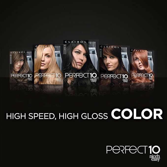Clairol Nice'n Easy Perfect 10 Permanent Hair Dye, 5A Medium Ash Brown Hair Color, Pack of 1