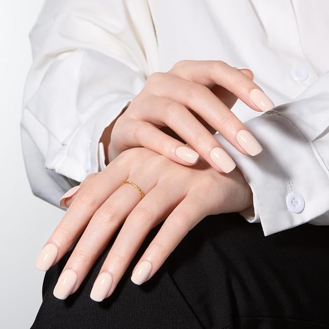 MAYCHAO 15ML Peach Nude Gel Nail Polish 1Pc Nude Pink Gel Polish Soak Off UV LED Nail Polish Nail Art Starter Manicure Salon DIY at Home, 0.5 OZ