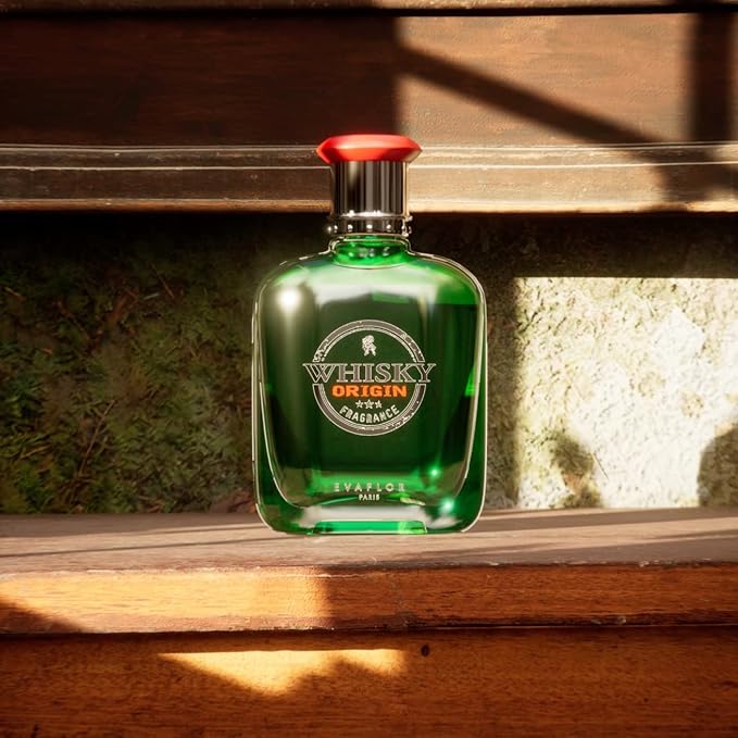 EVAFLORPARIS WHISKY ORIGIN Eau de Toilette for Men – Bold and Timeless Scent – Fresh Citrus and Warm Spices over a Woody Base – Long Lasting Fragrance – Made in France 3.4 Fl Oz