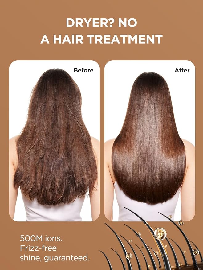 PLAVOGUE Dual Voltage Travel Hair Dryer with Diffuser, High-Speed Ionic Blow Dryer for Women, Fast Drying, Low Noise, Lightweight, No Heat Damage, European Travel 110V-120V/220V-240V