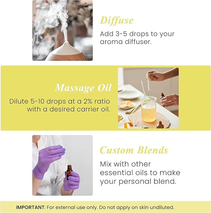 Handcraft Blends Lemon Essential Oil – 1 Fl Oz – 100% Pure and Natural – Premium Grade Essential Oil for Diffuser and Aromatherapy, Skin, Massage, Candle and Soap Making Fragrance