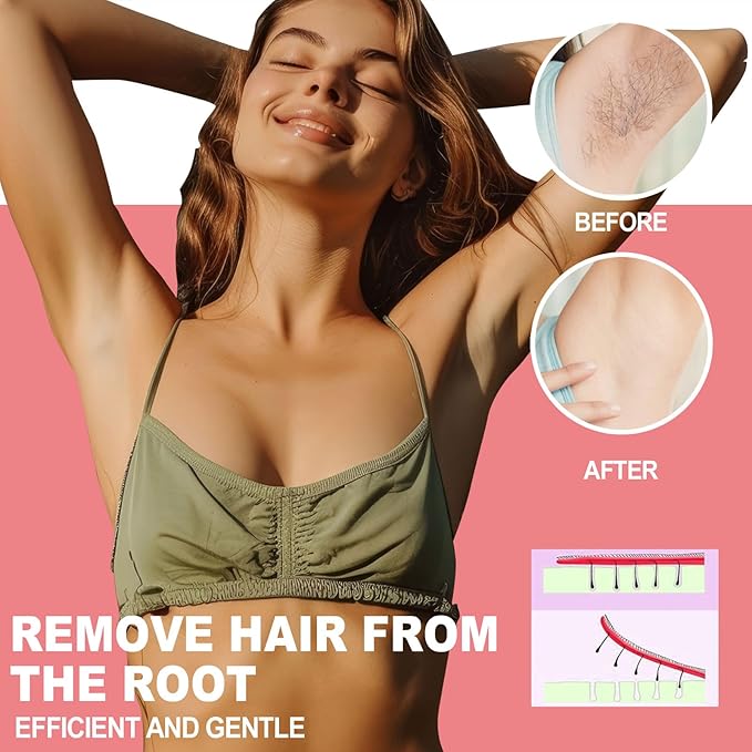 3lb Hard Wax Beads Bulk, Hypoallergenic Brazilian Waxing Bead, Unscented Sensitive Skin Stripless Coarse Hair Removal Wax bean Refill for Body, Face, Bikini Line, Underarm, Chest, Legs